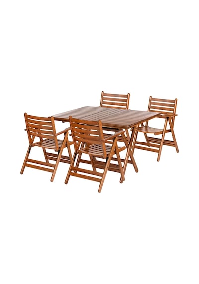 London Atina Ahşap Bahçe Balkon Takımı -80X120 Masa + 4 Sandalye London Atina Ahşap Bahçe Balkon Takımı -80X120 Masa + 4 Sandalye