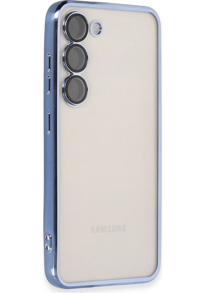 Newface Samsung Uyumlu Galaxy S24 Kılıf Razer Lensli Silikon - Açık Mavi Açık Mavi