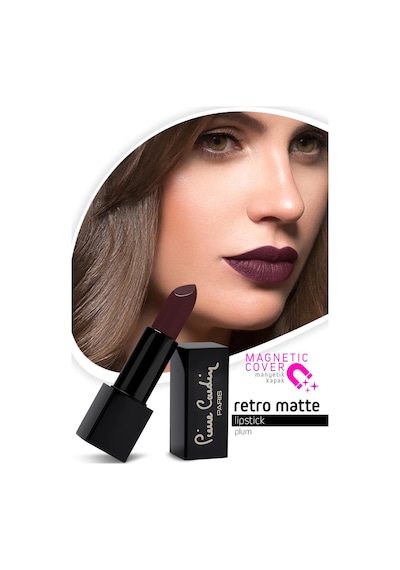 Pierre Cardin Retro Matte Lipstick  - Plum - 158