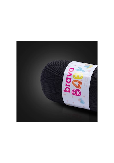 Baby Tüylenmez Anti Pilling Bebek Yünü 100 Gr 250 Metre Renk Kodu: 1010 Siyah