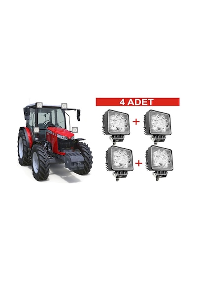 Traktör Kabin Lamba 4 Adet