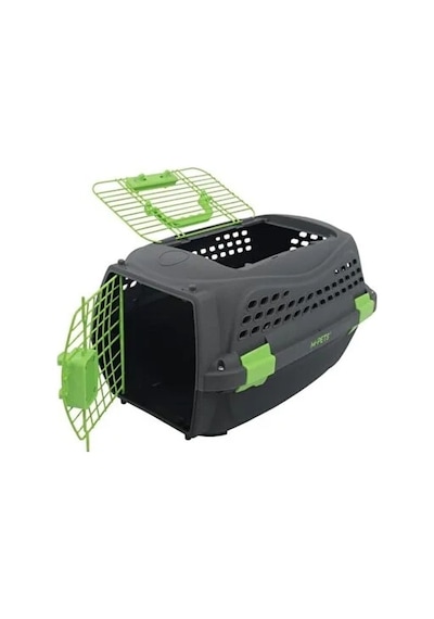 M-pets Eco Giro Carrier Taşıma Çantası Small Siyah Yeşil