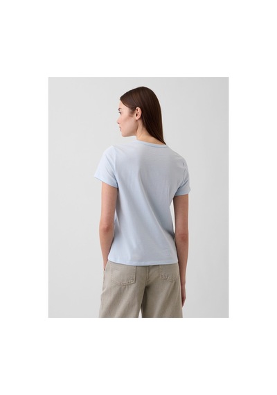 Gap T-shirt Kadın Xl Beden Havuz Başı Mavi Renk %100 Pamuk Poolsıde Blue