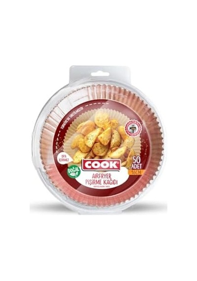 Airfryer Pişirme Kağıdı, Standart Boy, 16 Cm, 50 Adet 50 x 22