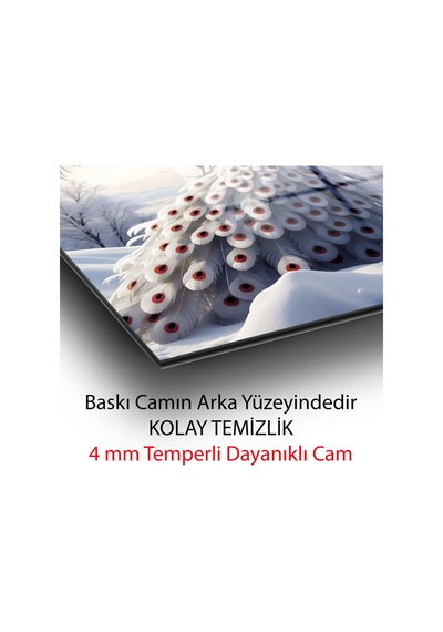 Beyaz Tavus Kuşu Kış Ağacı Fantastik Manzara Dekoratif Cam Tablo Hayvan Figürlü Dekoratif Duvar Tablosu, Salon, Ofis Ve Çalışma Alanı Dekoru, Beyaz Tavus Kuşu Kış Ağacı Fantastik Manzara Dekoratif Cam Tablo Hayvan Figürlü Dekoratif Duvar Tablosu, Salon, Ofis Ve Çalışma Alanı Dekoru,