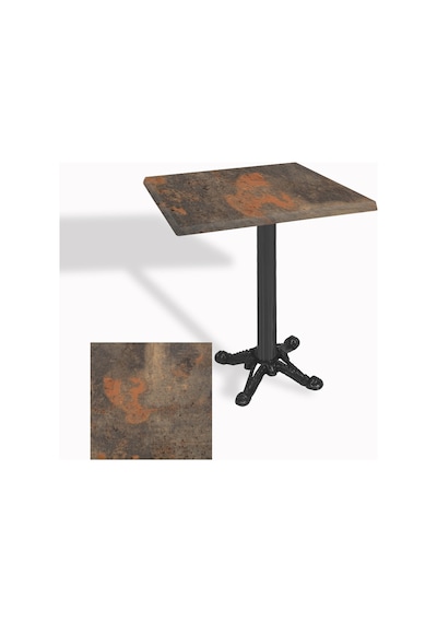 Çipa Döküm Ayak Kare Masa 70x70 Cm - Werzalit, Wermodin Ve Allzalit Tabla - Metal Oxid 1 Çok Renkli Çipa Döküm Ayak Kare Masa 70x70 Cm - Werzalit, Wermodin Ve Allzalit Tabla - Metal Oxid 1 Çok Renkli