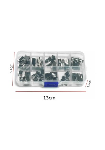 85 Parça 10 Tip Entegre Devre Seti Lm324 Lm358 Lm386 Lm393 Ua741 Ne5532 Ne555 Pc817 Uln2003 Uln2803
