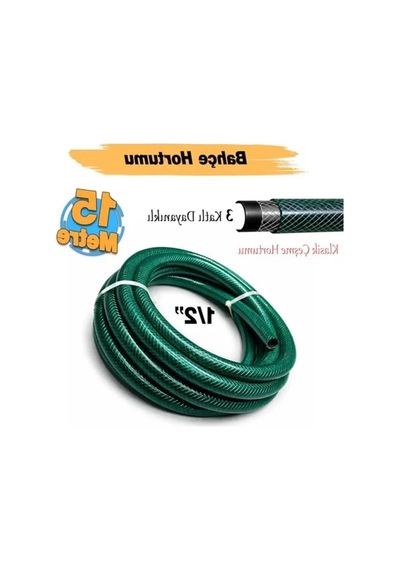 15 Metre Dayanıklı 3 Katlı Bahçe Çeşme Hortumu - 12.5 Mm