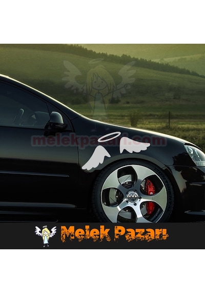 Melek Kanatları Oto Sticker.
