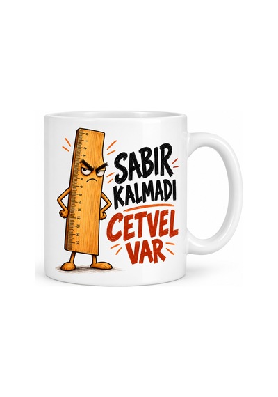 Bezos Sabır Ölçer Tasarımlı Porselen Kupa - Model 865 Krt