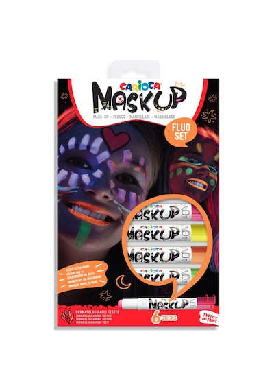 Carioca Yüz Boyası 6 Gr6 Renk Fosforlu