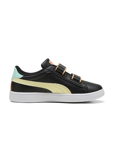 Puma Smash 3.0 Playdate V Siyah Erkek Çocuk Sneaker Siyah-turuncu-sarı Puma Smash 3.0 Playdate V Siyah Erkek Çocuk Sneaker Siyah-turuncu-sarı