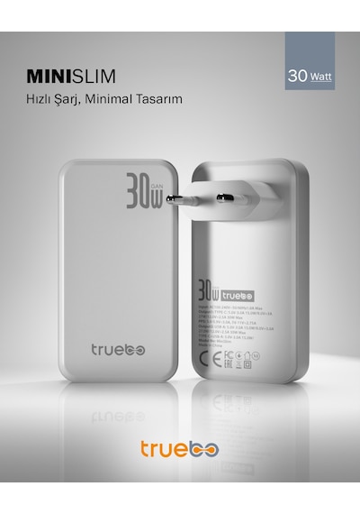 Truebo MaxSlim 65W GaN Şarj Aleti