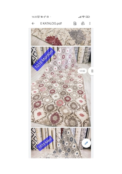 Yeni Modeller Kaymaz Jel Taban Halı Koridor Kesme Yolluk (384217337)