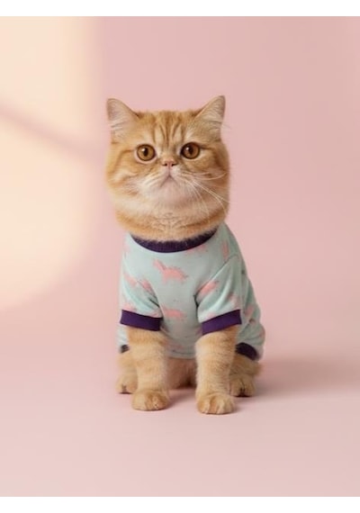 Bella Pony Pamuklu Kedi Tulum Pijama