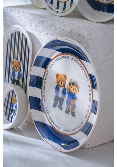 Acar Cool Bear 6 Kişilik 21 Parça Kahvaltı Takımı Çok Renkli