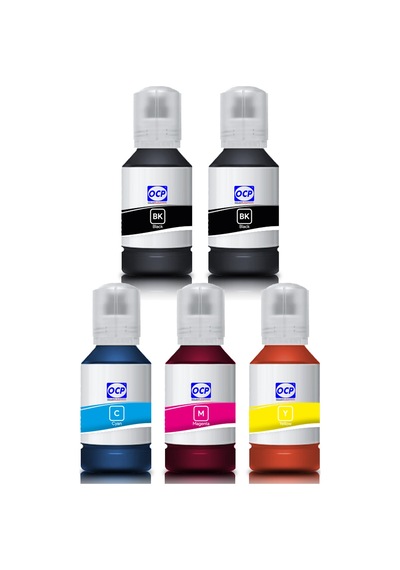 OCP Epson EcoTank ET 7750 Uyumlu Yazıcı Mürekkep Seti 140ml 5 Renk