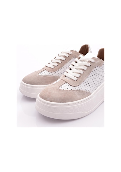 Dgn 476c Kadin Bağcikli Sneaker Ayakkabi Beyaz