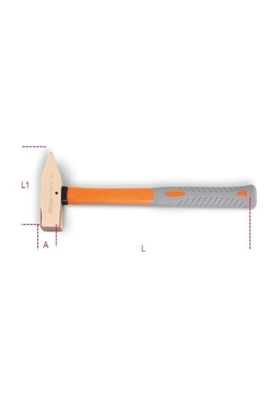 Fiber Saplı Kıvılcım Çıkarmayan Çekiç 1370ba/pl 1000 K 60221370bapl2