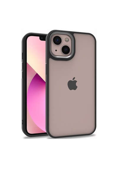 Apple Uyumlu iPhone 13 Renkli Kenarli Parlak Flora Kilif 547924964
