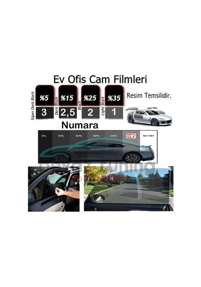 Cam Filmi Amerikan Çizilmez 75 Cm X 60 Mt. Black