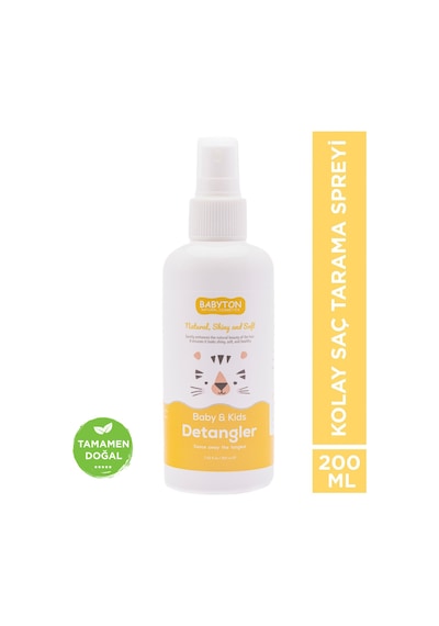Babyton Bebek ve Çocuklar için Kolay Saç Tarama Spreyi 200 ML