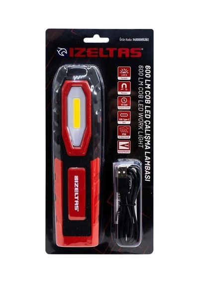 14000005383 600 Lümen Cob Led Şarjlı Büyük Boy Çalışma Lambası