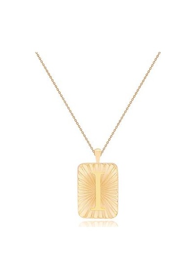 Diamond Line-Gülaylar - Sarı Altın 14 Ayar Harf Kolye N11.25173