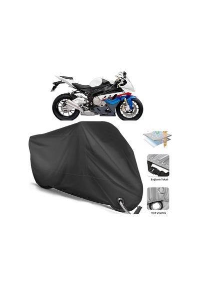 Bmw S 1000 Rr Hp Motosport Motor Branda(Kilit Uyumlu-Siyah (457266084)