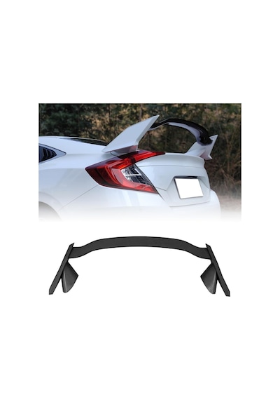 Honda Civic Fc5 Typer Spoiler 2016-2021 Sedan Uyumlu Boyasız Bagaj Üstü İthal Spoiler