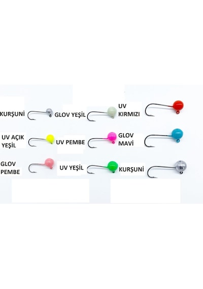 Safir Round Magic Uv Ve Glow Jig Head (Japon Fudo Iğne)