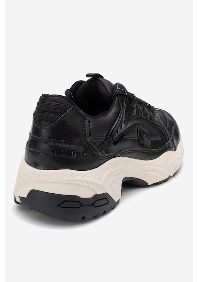 Luvishoes Letty Siyah Baskı Scuba Kadın Spor Ayakkabı Siyah