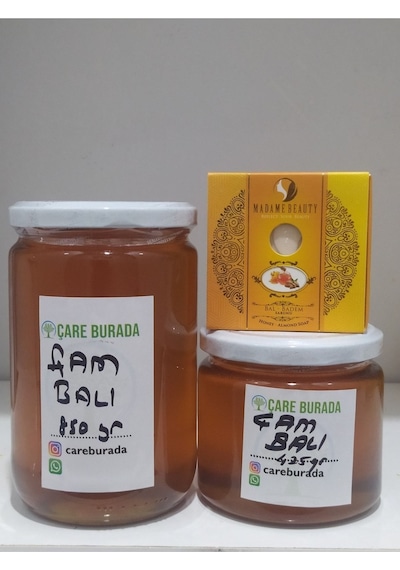 Çare Burada Doğal Çam Balı 850 G + Çam Balı 425 G + Bitkisel Sabun