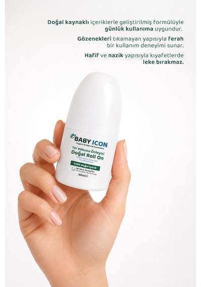 Baby Icon Sensitive Terleme Önleyici Roll-On 50 ML