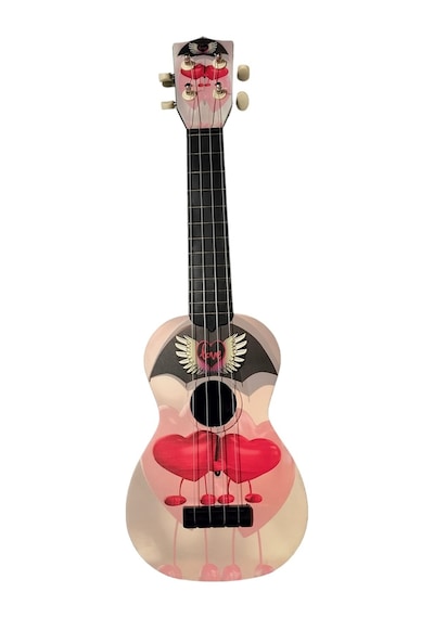 Soprano Ukulele Sevgi Desen Kapak