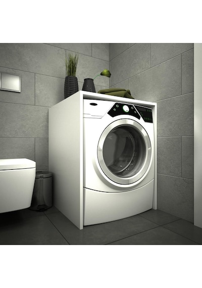 Erahome Mine Çamaşır Makinesi Alt Dolabı Kapaksız Beyaz (355914982) Beyaz