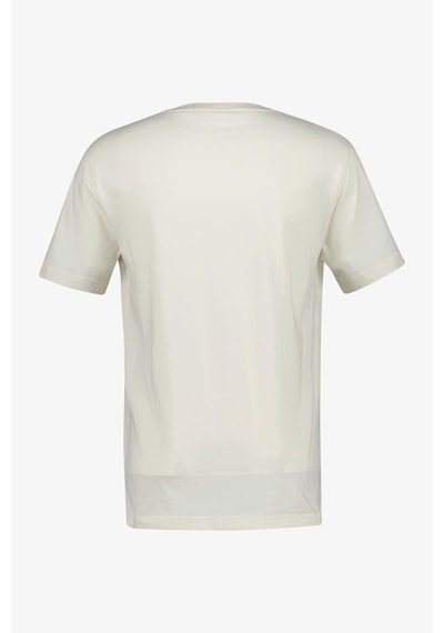 Gant Erkek Regular Fit Bisiklet Yaka Logolu T-shirt - Krem Cream