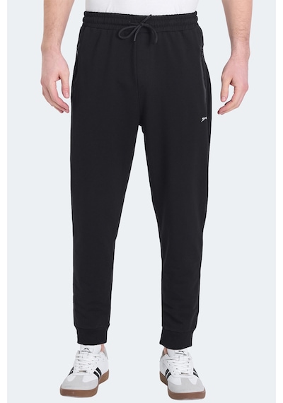 Slazenger Ognen I Erkek Fermuar Cepli Siyah Eşofman Altı Siyah