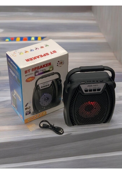 5 Watt Usb-sd-aux-fm-bluetooth Destekli Taşınabilir Hoparlör Zqs-1411