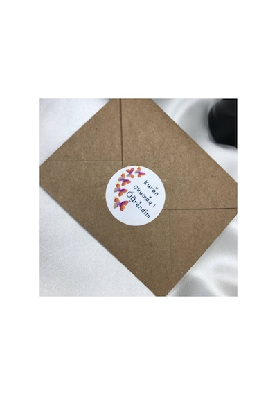 Kuran Okumayı Öğrendim Mat Etiket Elifba Sticker 4 Cm 40 Adet Çok Renkli