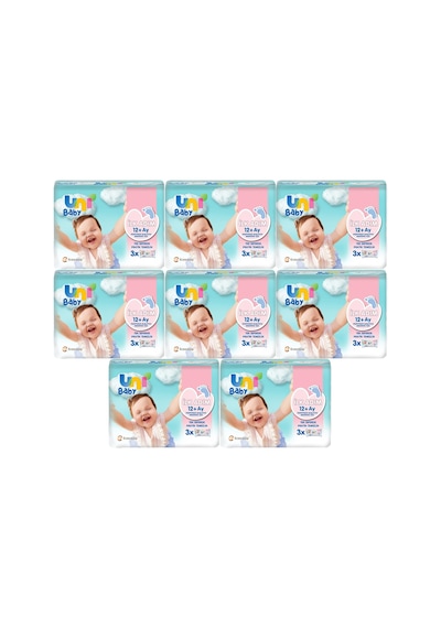 Uni Baby Islak Havlu Mendil İlk Adım 52 Yaprak 24 Lü Set 8pk 3 24'lü Set