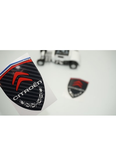 Citroen Logo Kelebek Cam Çamurluk Yanı Damla Silikon Amblem