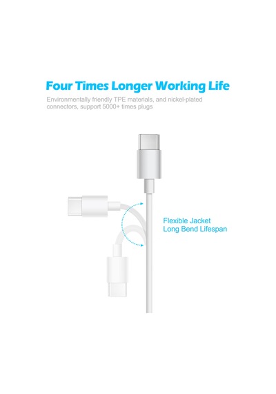 Apple Uyumlu iPhone Type-C Lightning Şarj Ve Data Kablosu