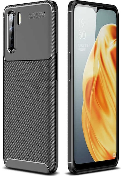 Adige Oppo A91 Kılıf Negro Karbon Desen Silikon