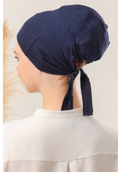 Melodi Scarf Tesettür Silikonlu Kaymaz Bone - Likralı Bağlamalı Bone - Sıkmayan Rahat Nefes Alan Kumaş Lacivert Melodi Scarf Tesettür Silikonlu Kaymaz Bone - Likralı Bağlamalı Bone - Sıkmayan Rahat Nefes Alan Kumaş Lacivert
