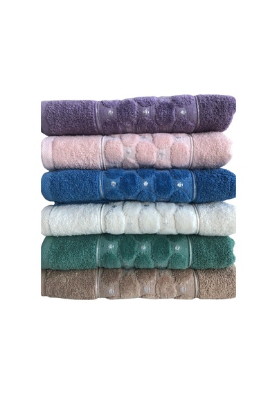 Miosse Pure 50x100 6'lı Paket Lüks Pamuklu El Ve Yüz Havlusu Misafir Havlusu Çok Renkli