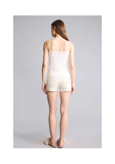 Defacto Regular Fıt Askılı Kalp Baskılı 2li Ecru Pijama Takım G9859ax26smer98 Ekru-er98