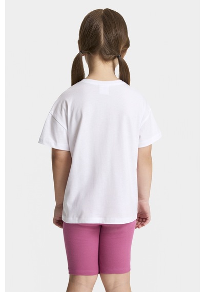 U.S. Polo Assn. Kız Çocuk Beyaz Tişört Basic 50325609-vr013