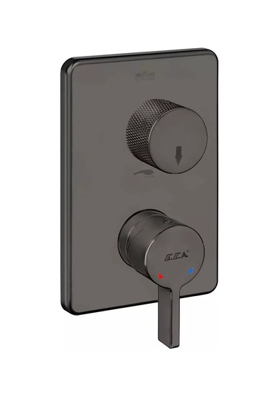 E.c.a. Lıfe Ankastre Banyo/dus Bataryası Sıva Üstü Grubu - 2 Yollu - Mat Antrasit - 102167222c5-kde Diğer