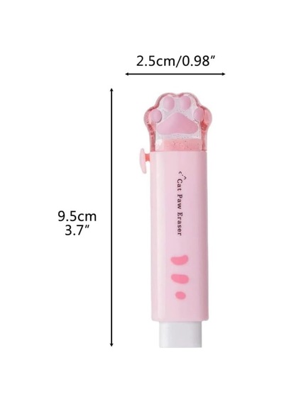 Pati Silgi Pvc Kırtasiye Hediyelik Gift Kedi Pençe Pembe Kurşun